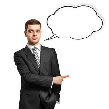 適合言語氣泡的男性
