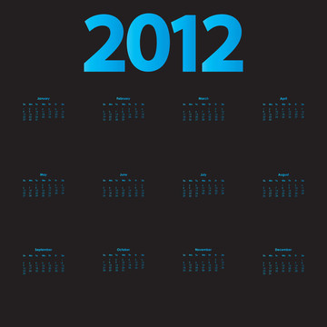 特殊的2012日歷