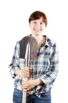 快樂女人與黑桃