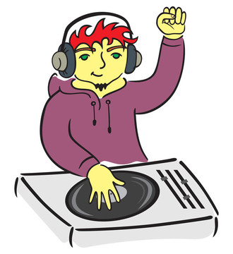 DJ在控制臺
