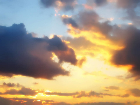 傍晚的天空