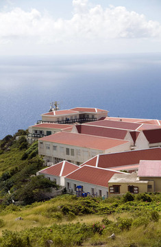 典型建筑房屋Saba荷蘭的安的列斯群島