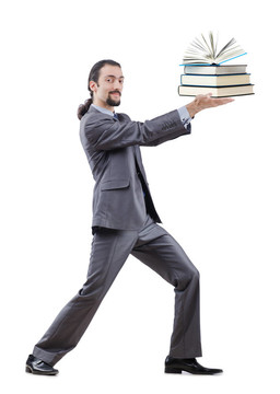 商人與白色書籍