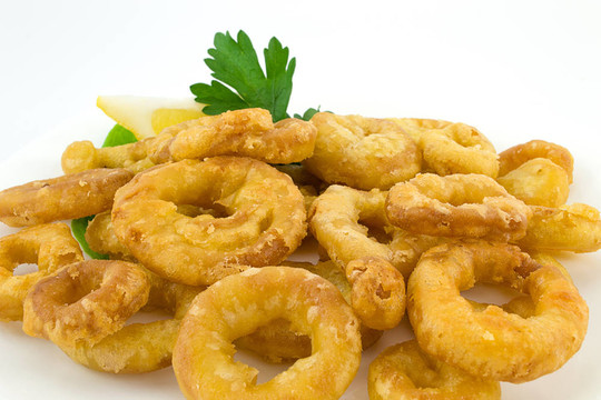 炸魷魚(yú)和檸檬
