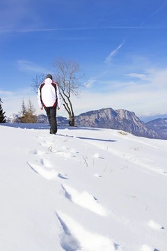 雪地里的腳印