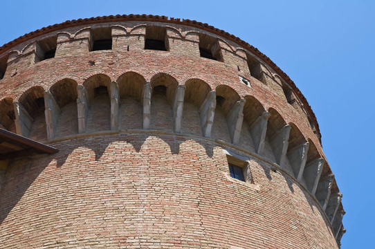 斯福爾扎城堡。多扎。Emilia Romagna。意大利.