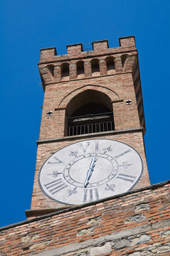 鐘塔。今年。Emilia Romagna。意大利.