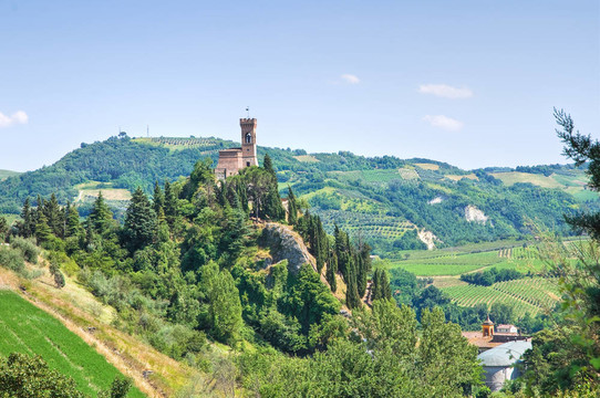 鐘塔。今年。Emilia Romagna。意大利.