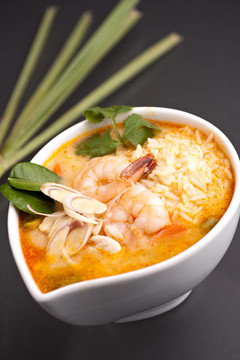 泰式蝦湯配Rice