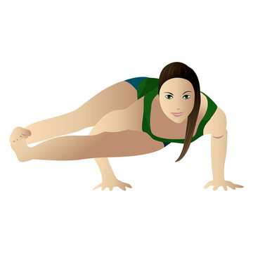 Astavakrasana；八角的瑜伽姿勢(shì)