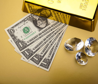 鉆石；金幣和金幣