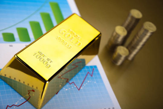 帶線性圖形的金條