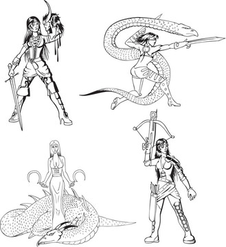 危險的幻想Amason女孩
