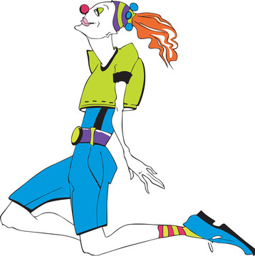 女孩的小丑
