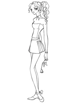 美麗的少女與玫瑰