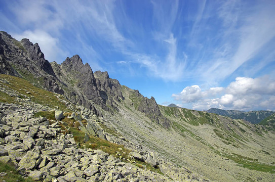 高山的頂峰