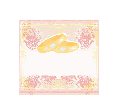 帶戒指的結(jié)婚請柬