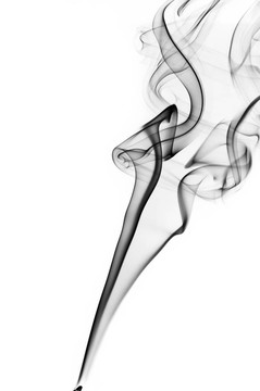均勻背景下的煙霧。