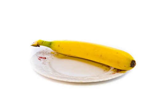 盤(pán)子上的香蕉
