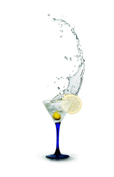 飛濺的Martini Cocktail