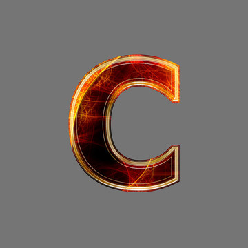 3D抽象與未來(lái)字母C