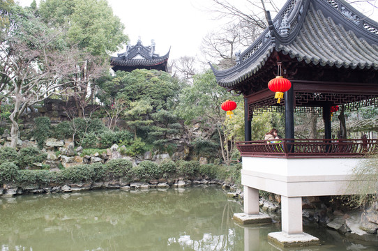 中式園林 亭子