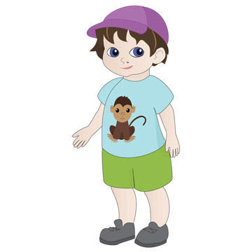 卡通男孩