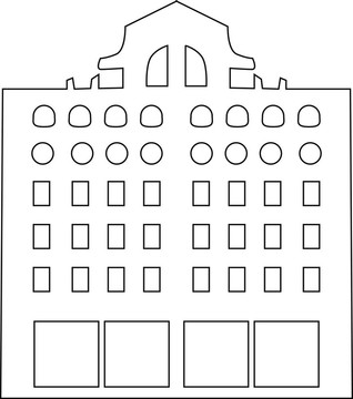 輪廓的建筑