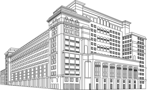 輪廓的建筑