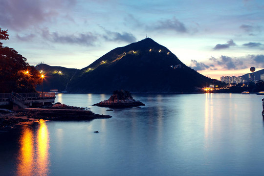 湖心島的日出