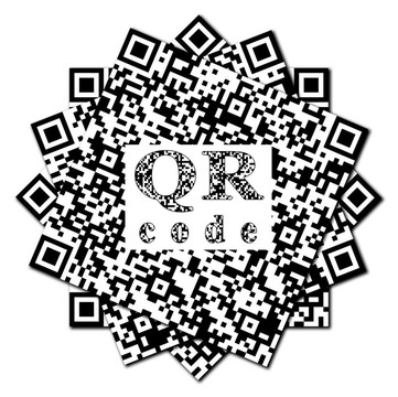QR碼的抽象圖案