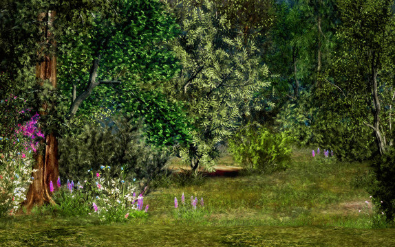 魔法森林場景