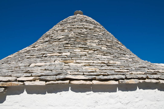 Alberobello s Trulli。普利亞。意大利.