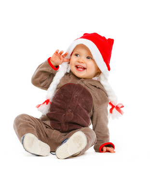 可愛(ài)的Santa娃娃可愛(ài)的帽子