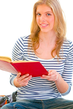 快樂少女讀書