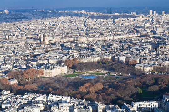 盧森堡公園與巴黎全景