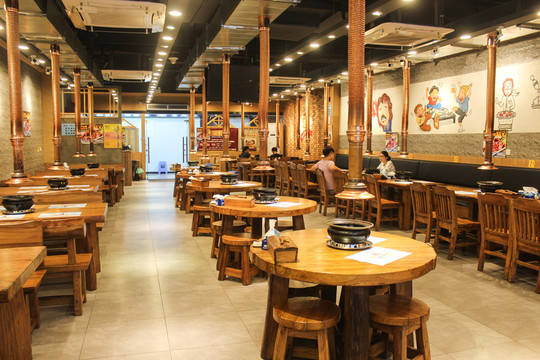 韩国烤肉餐厅环境