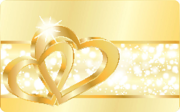 結(jié)婚戒指愛心卡；