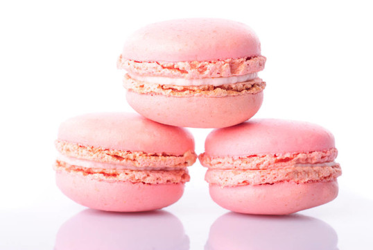 粉紅色的macaroones