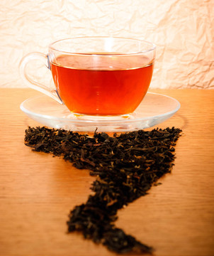 干葉茶葉杯