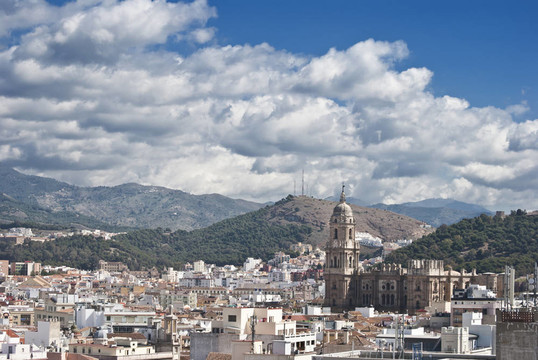 馬拉加市景；山大教堂