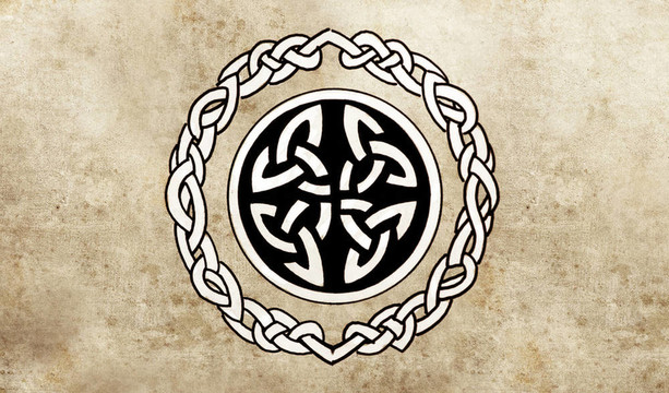 凱爾特人的盾。紋身藝術(shù)素描；裝飾設(shè)計(jì)