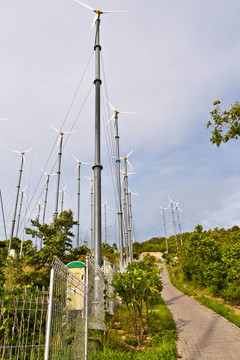 小公路和風(fēng)力渦輪機(jī)