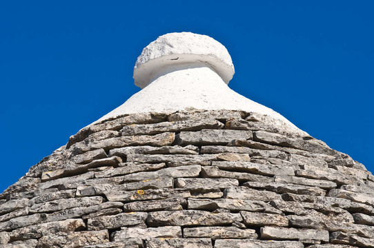 Alberobello s Trulli。普利亞。意大利.