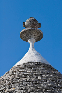Alberobello s Trulli。普利亞。意大利.