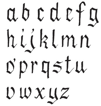 黑色字母