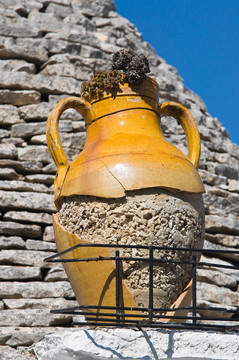Alberobello s Trulli。普利亞。意大利.