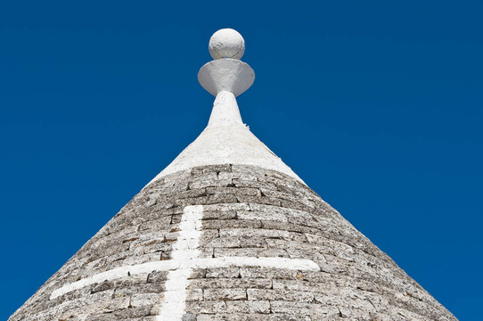 Alberobello s Trulli。普利亞。意大利.