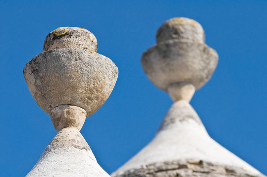 Alberobello s Trulli。普利亞。意大利.