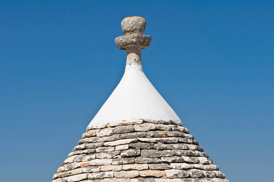 Alberobello s Trulli。普利亞。意大利.